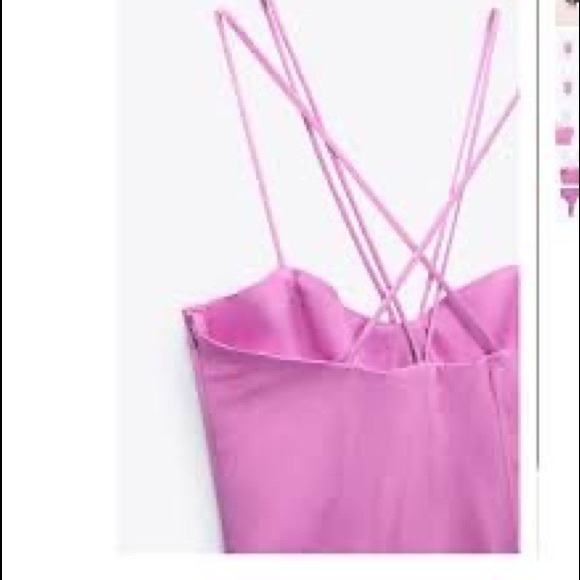 NWT Zara Strappy Satin Effect Bodysuit - Picture 3 of 5